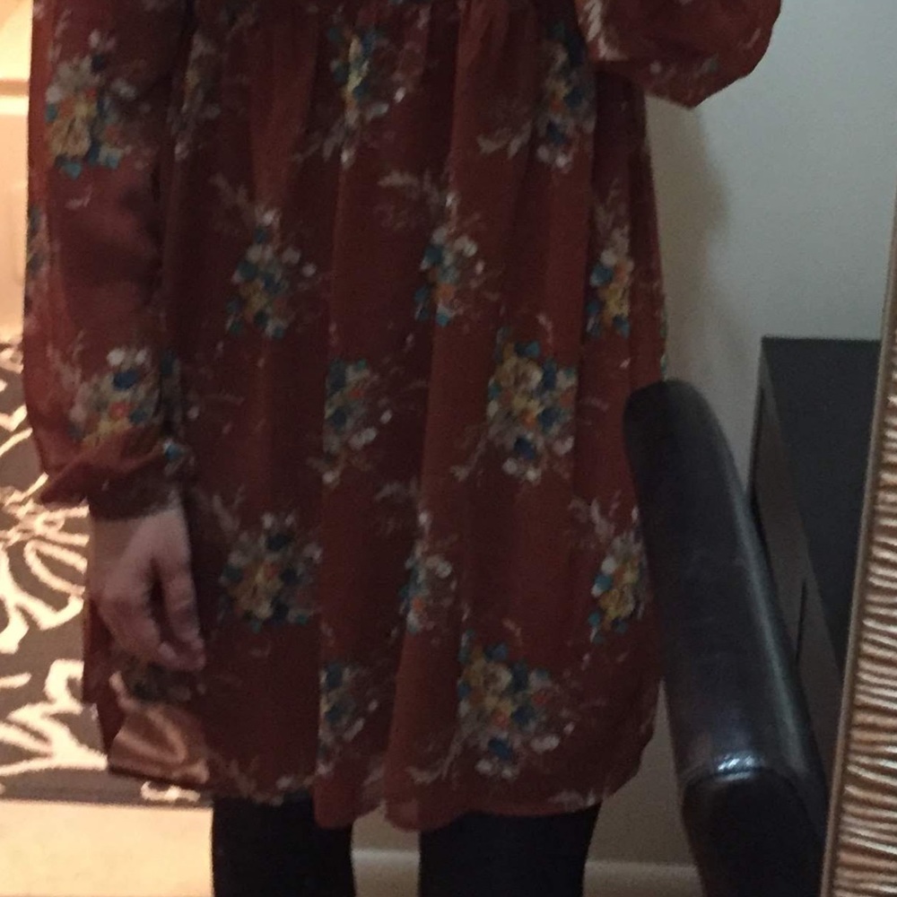 Floral Brown Dress